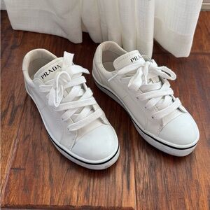 Prada Kids White Sneakers